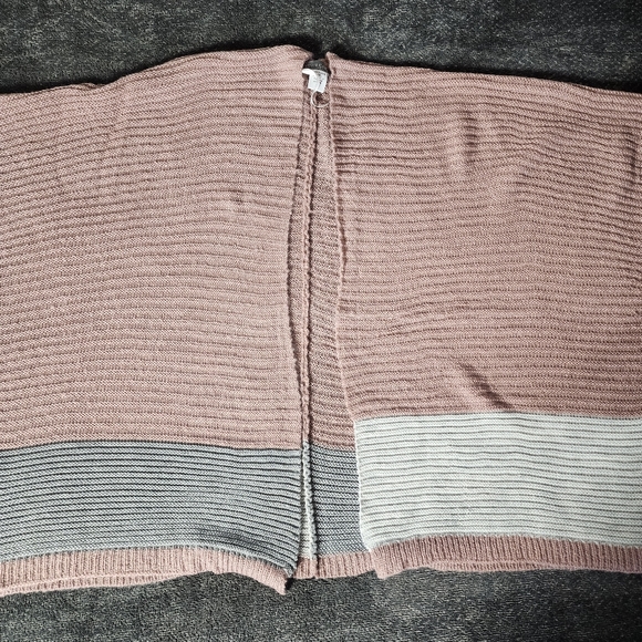 Vince Camuto Open-Front Mauve Sweater Wrap One Size - Picture 5 of 7